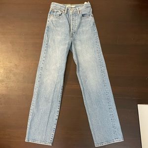 Levi’s full length rib cage straight jeans